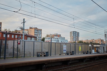 Railway platform, Odintsovo, Moscow region (2020)