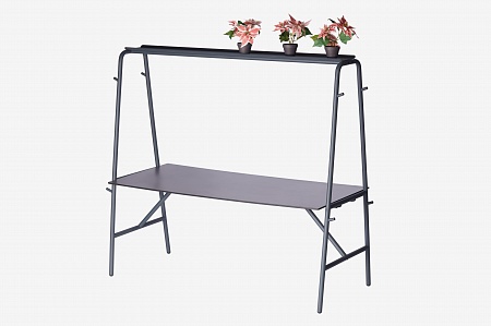 Bar table MONOBAR (with a top shelf)